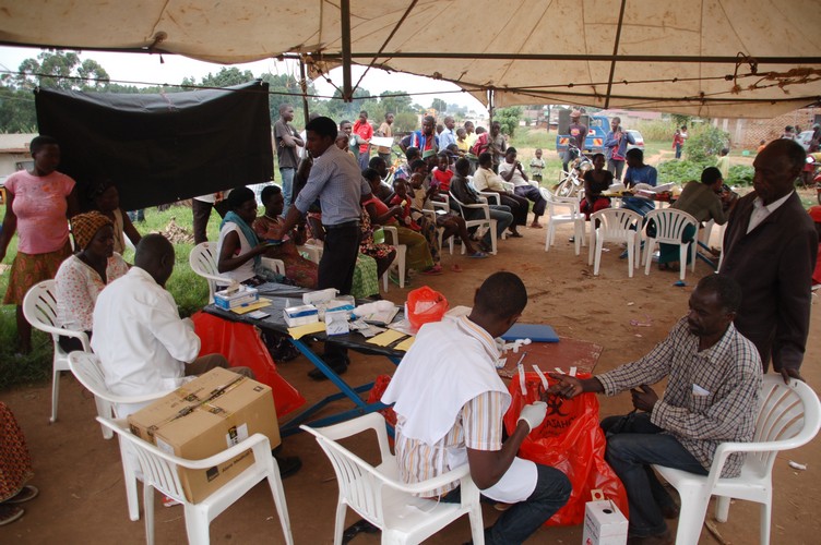 A Health camp organized for the people of Kicwamba Sub county Kabarole district