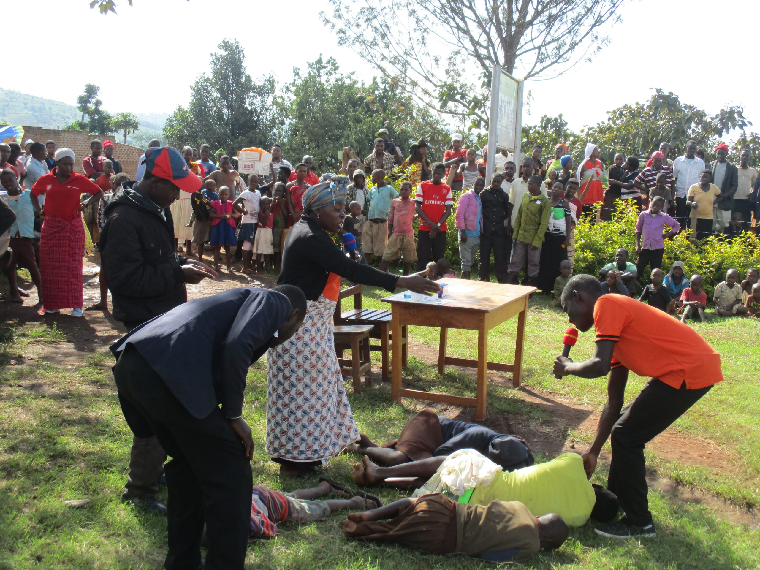 Community Drama on GBV and impact of Malaria in families scaled