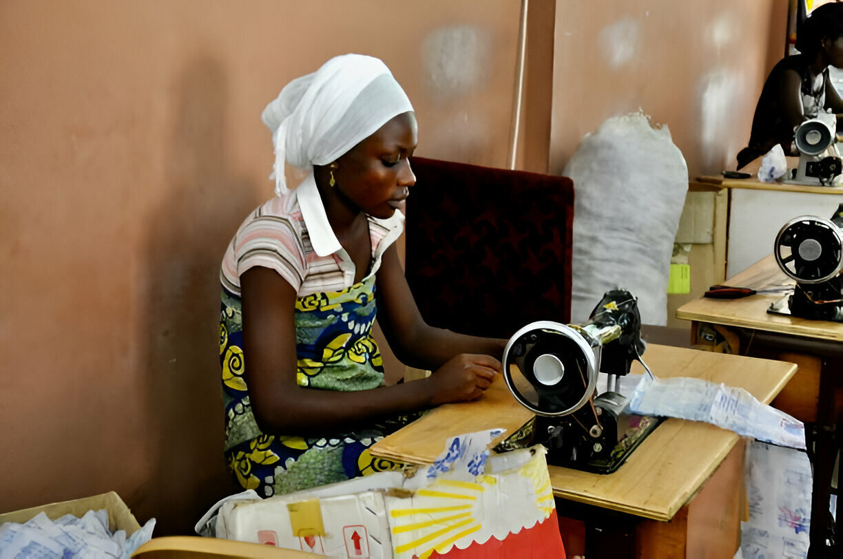 girl skilling uganda